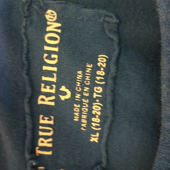 True religion red white blue spell out t-shirt - Picture 3 of 5